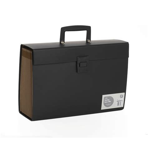 a4 metal file box black|metal box file wilko.